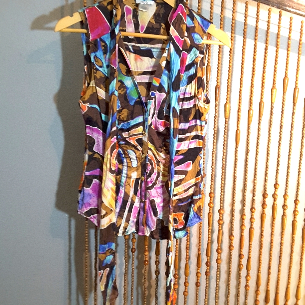 CACHE rouched blouse